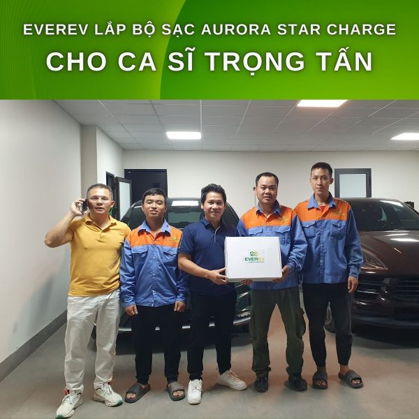 Lắp đặt sạc công suất lớn AC cho ca sĩ Trọng Tấn
