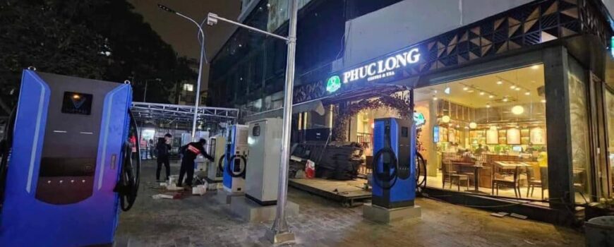 Trạm sạc Vinfast nhượng quyền