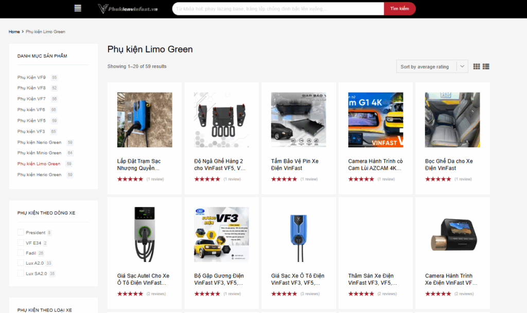 phụ kiện xe điện Limo Green chính hãn