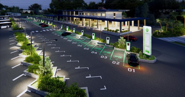 trạm sạc kết hợp kinh doanh