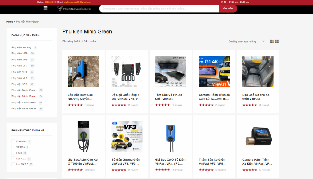 website phụ kiện vinfast